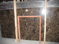 Dark Emperador marble slabs